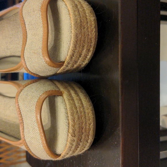 Tory Burch Espadrille Wedges Peep Toe EU Size 40 (US 9.5) Majorca #5… - Picture 6 of 10